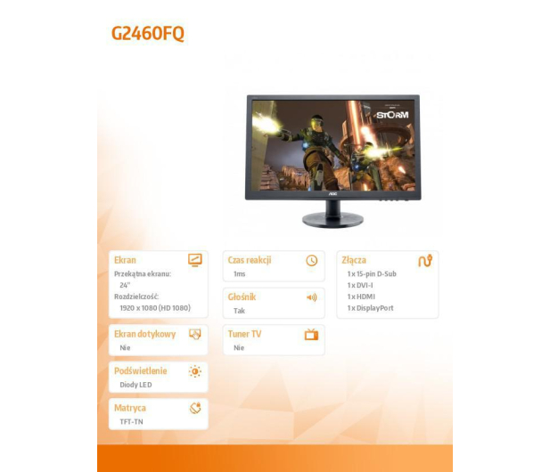 AOC g2460fq - 275532 - zdjęcie 8